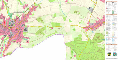 Staatsbetrieb Geobasisinformation und Vermessung Sachsen Spitzkunnersdorf, Leutersdorf (1:10,000 scale) digital map