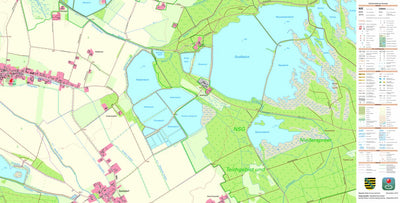 Staatsbetrieb Geobasisinformation und Vermessung Sachsen Spree, Hähnichen (1:10,000 scale) digital map