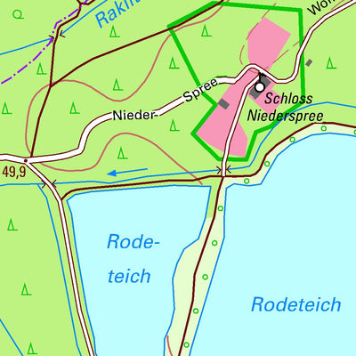 Staatsbetrieb Geobasisinformation und Vermessung Sachsen Spree, Hähnichen (1:10,000 scale) digital map