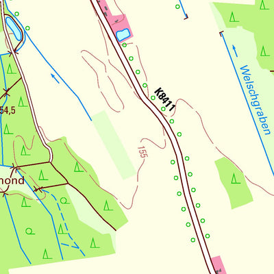 Staatsbetrieb Geobasisinformation und Vermessung Sachsen Spree, Hähnichen (1:25,000 scale) digital map