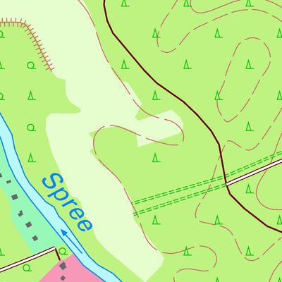 Staatsbetrieb Geobasisinformation und Vermessung Sachsen Spreewitz, Spreetal (1:10,000 scale) digital map