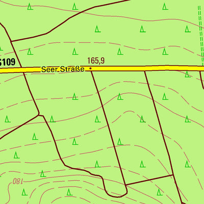 Staatsbetrieb Geobasisinformation und Vermessung Sachsen Sproitz, Quitzdorf am See (1:10,000 scale) digital map