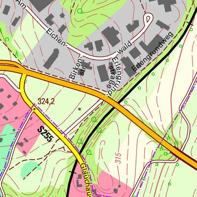 Staatsbetrieb Geobasisinformation und Vermessung Sachsen St. Egidien, St. Egidien (1:10,000 scale) digital map