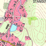 Staatsbetrieb Geobasisinformation und Vermessung Sachsen Stangengrün, Kirchberg, Stadt (1:10,000 scale) digital map