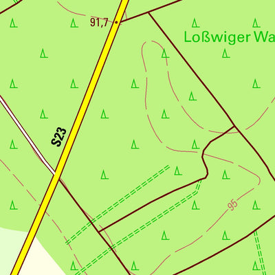 Staatsbetrieb Geobasisinformation und Vermessung Sachsen Staupitz, Torgau, Stadt 1 (1:10,000 scale) digital map