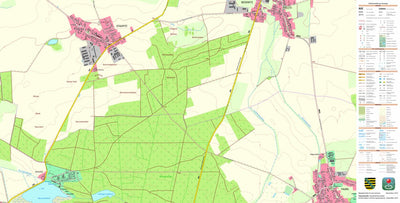 Staatsbetrieb Geobasisinformation und Vermessung Sachsen Staupitz, Torgau, Stadt 2 (1:10,000 scale) digital map