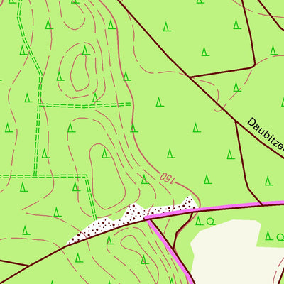 Staatsbetrieb Geobasisinformation und Vermessung Sachsen Steinbach, Rothenburg/O.L., Stadt (1:10,000 scale) digital map