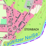 Staatsbetrieb Geobasisinformation und Vermessung Sachsen Steinbach, Rothenburg/O.L., Stadt (1:10,000 scale) digital map