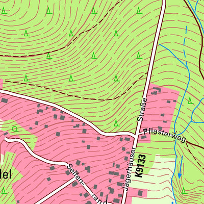 Staatsbetrieb Geobasisinformation und Vermessung Sachsen Steinheidel, Breitenbrunn/Erzgeb. (1:10,000 scale) digital map