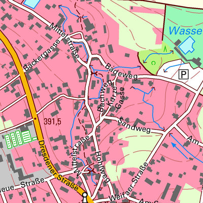 Staatsbetrieb Geobasisinformation und Vermessung Sachsen Steinigtwolmsdorf, Steinigtwolmsdorf 1 (1:10,000 scale) digital map