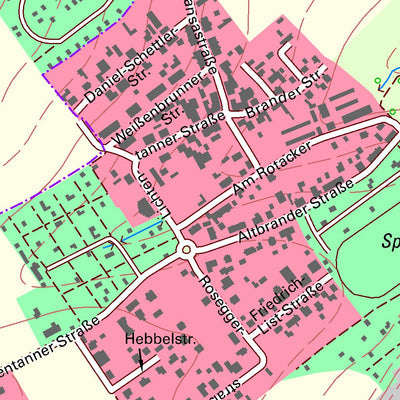 Staatsbetrieb Geobasisinformation und Vermessung Sachsen Steinpleis, Werdau, Stadt (1:10,000 scale) digital map