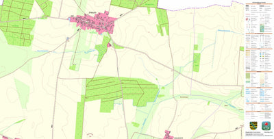 Staatsbetrieb Geobasisinformation und Vermessung Sachsen Strauch, Großenhain, Stadt 1 (1:10,000 scale) digital map