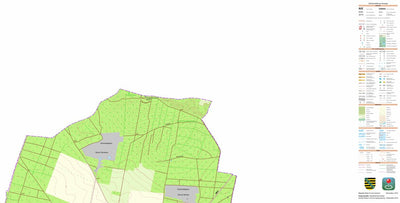 Staatsbetrieb Geobasisinformation und Vermessung Sachsen Strauch, Großenhain, Stadt 2 (1:10,000 scale) digital map