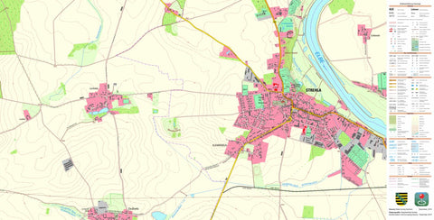 Staatsbetrieb Geobasisinformation und Vermessung Sachsen Strehla, Strehla, Stadt (1:10,000 scale) digital map