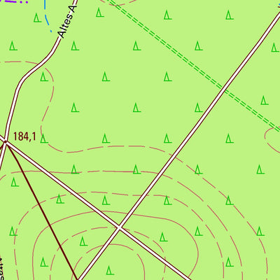 Staatsbetrieb Geobasisinformation und Vermessung Sachsen Streuben, Wurzen, Stadt (1:10,000 scale) digital map