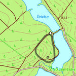 Staatsbetrieb Geobasisinformation und Vermessung Sachsen Streuben, Wurzen, Stadt (1:10,000 scale) digital map