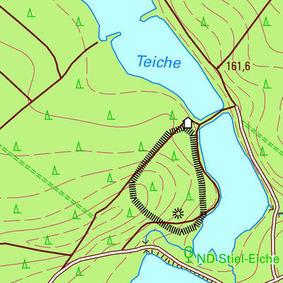 Staatsbetrieb Geobasisinformation und Vermessung Sachsen Streuben, Wurzen, Stadt (1:10,000 scale) digital map