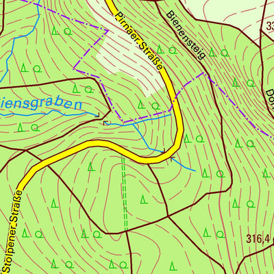 Staatsbetrieb Geobasisinformation und Vermessung Sachsen Stürza, Dürrröhrsdorf-Dittersbach (1:10,000 scale) digital map