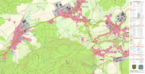 Staatsbetrieb Geobasisinformation und Vermessung Sachsen Stützengrün, Stützengrün (1:10,000 scale) digital map
