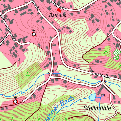 Staatsbetrieb Geobasisinformation und Vermessung Sachsen Stützengrün, Stützengrün (1:10,000 scale) digital map
