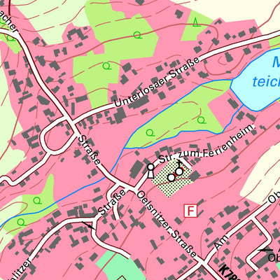 Staatsbetrieb Geobasisinformation und Vermessung Sachsen Taltitz, Oelsnitz/Vogtl., Stadt (1:10,000 scale) digital map