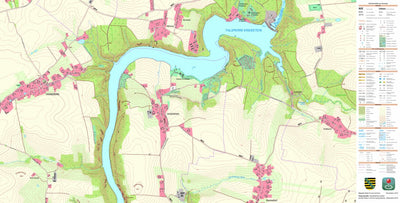 Staatsbetrieb Geobasisinformation und Vermessung Sachsen Tanneberg, Mittweida, Stadt, Hochschulstadt (1:10,000 scale) digital map