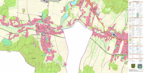 Staatsbetrieb Geobasisinformation und Vermessung Sachsen Taubenheim/Spree, Sohland a. d. Spree (1:10,000 scale) digital map