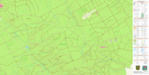 Staatsbetrieb Geobasisinformation und Vermessung Sachsen Taura, Belgern-Schildau, Stadt (1:10,000 scale) digital map