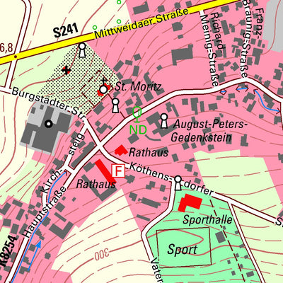 Staatsbetrieb Geobasisinformation und Vermessung Sachsen Taura, Taura (1:10,000 scale) digital map