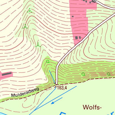 Staatsbetrieb Geobasisinformation und Vermessung Sachsen Technitz, Döbeln, Stadt (1:10,000 scale) digital map