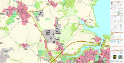 Staatsbetrieb Geobasisinformation und Vermessung Sachsen Teichnitz, Bautzen, Stadt (1:10,000 scale) digital map