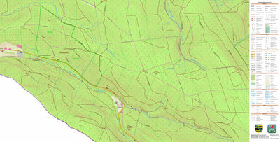Staatsbetrieb Geobasisinformation und Vermessung Sachsen Tellerhäuser, Breitenbrunn/Erzgeb. (1:10,000 scale) digital map