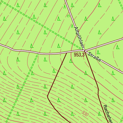 Staatsbetrieb Geobasisinformation und Vermessung Sachsen Tellerhäuser, Breitenbrunn/Erzgeb. (1:10,000 scale) digital map