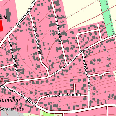 Staatsbetrieb Geobasisinformation und Vermessung Sachsen Terpitz, Liebschützberg (1:10,000 scale) digital map