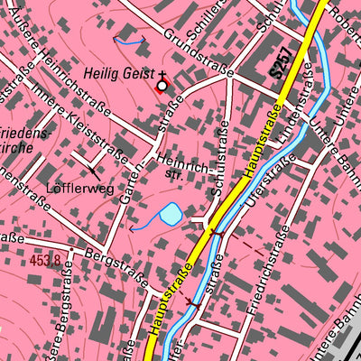 Staatsbetrieb Geobasisinformation und Vermessung Sachsen Thalheim/Erzgeb., Stadt, Thalheim/Erzgeb., Stadt (1:10,000 scale) digital map