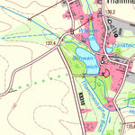 Staatsbetrieb Geobasisinformation und Vermessung Sachsen Thammenhain, Lossatal (1:25,000 scale) digital map