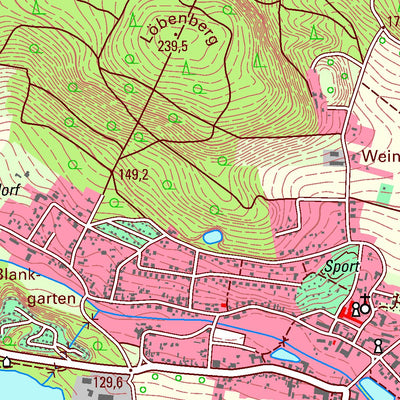Staatsbetrieb Geobasisinformation und Vermessung Sachsen Thammenhain, Lossatal (1:25,000 scale) digital map