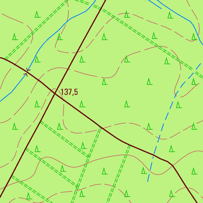 Staatsbetrieb Geobasisinformation und Vermessung Sachsen Thammenhain, Lossatal 2 (1:10,000 scale) digital map