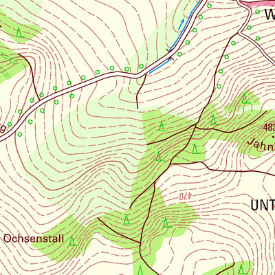 Staatsbetrieb Geobasisinformation und Vermessung Sachsen Thierbach, Pausa-Mühltroff, Stadt (1:25,000 scale) digital map