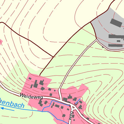 Staatsbetrieb Geobasisinformation und Vermessung Sachsen Thierfeld, Hartenstein, Stadt (1:10,000 scale) digital map