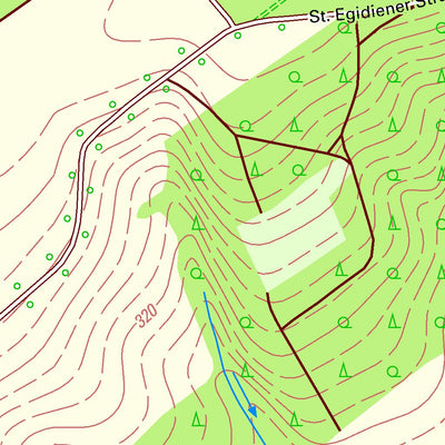 Staatsbetrieb Geobasisinformation und Vermessung Sachsen Thurm, Mülsen (1:10,000 scale) digital map