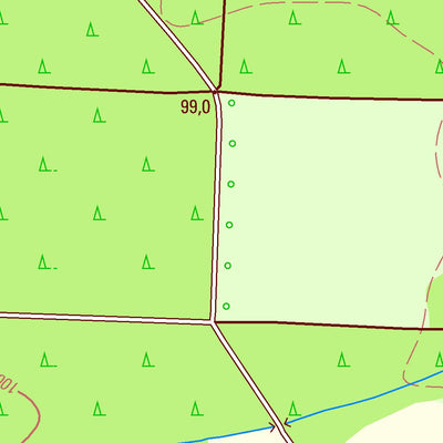 Staatsbetrieb Geobasisinformation und Vermessung Sachsen Tiefensee, Bad Düben, Stadt (1:10,000 scale) digital map