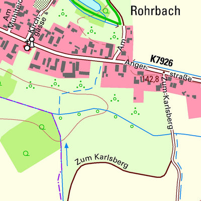 Staatsbetrieb Geobasisinformation und Vermessung Sachsen Trages, Kitzscher, Stadt (1:10,000 scale) digital map