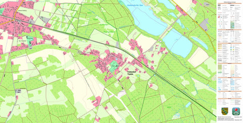 Staatsbetrieb Geobasisinformation und Vermessung Sachsen Trebendorf, Trebendorf (1:10,000 scale) digital map