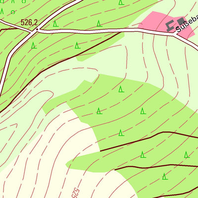 Staatsbetrieb Geobasisinformation und Vermessung Sachsen Triebel, Triebel/Vogtl. (1:10,000 scale) digital map