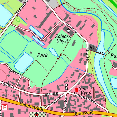 Staatsbetrieb Geobasisinformation und Vermessung Sachsen Uhyst, Boxberg/O.L. 1 (1:10,000 scale) digital map