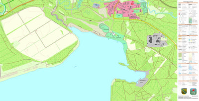 Staatsbetrieb Geobasisinformation und Vermessung Sachsen Uhyst, Boxberg/O.L. 2 (1:10,000 scale) digital map