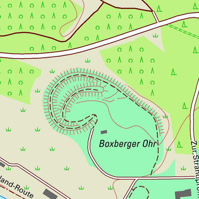 Staatsbetrieb Geobasisinformation und Vermessung Sachsen Uhyst, Boxberg/O.L. 2 (1:10,000 scale) digital map