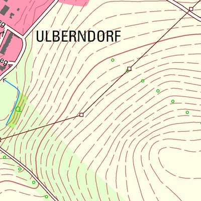 Staatsbetrieb Geobasisinformation und Vermessung Sachsen Ulberndorf, Dippoldiswalde, Stadt (1:10,000 scale) digital map