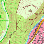Staatsbetrieb Geobasisinformation und Vermessung Sachsen Ulberndorf, Dippoldiswalde, Stadt (1:10,000 scale) digital map